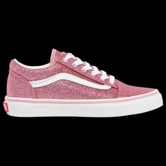 Vans Other - Vans Girl's Skate Pink Glitter Sneakers Size 3.5 Big Kid's